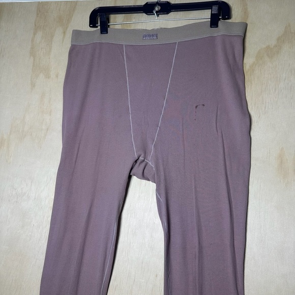 SKIMS Cotton Rib Leggings Garnet High Rise Ribbed Logo Size 4X - Picture 2 of 7
